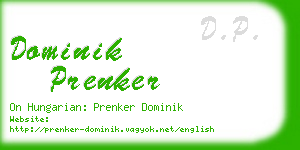 dominik prenker business card